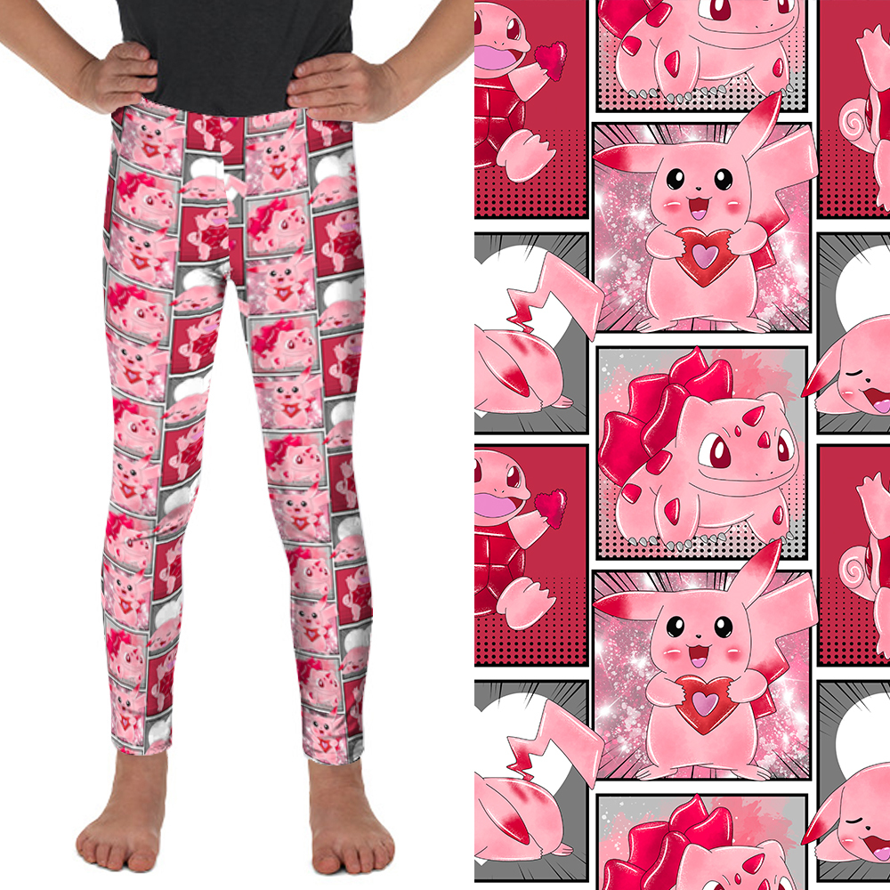 Valentines Poke Kids Leggings