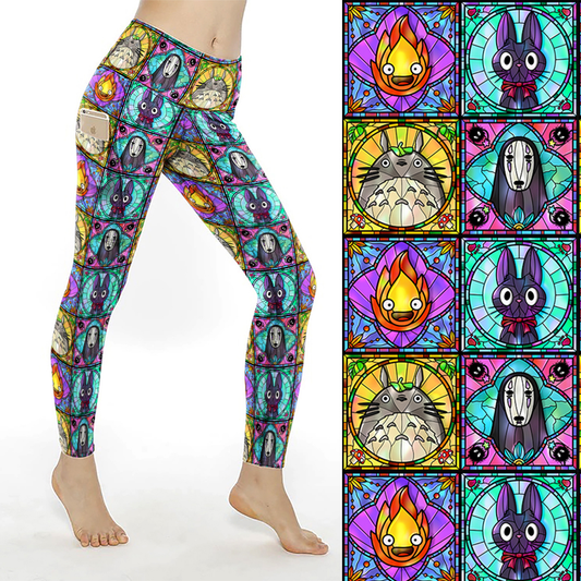 Ghibli Glass Adult Leggings